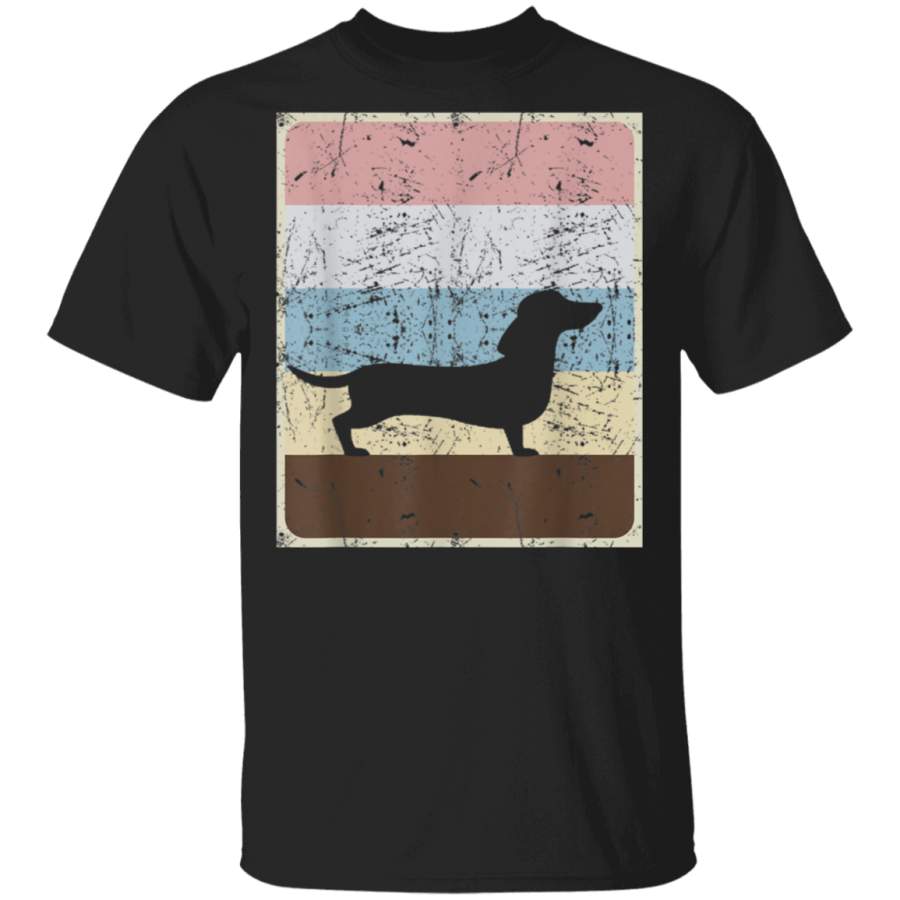 Vintage Retro Dachshund Funny Dogs Lovers TShirt