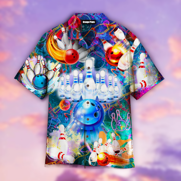 Multi Bowling Flash Light Hawaii Shirt For Men Women Ha78667