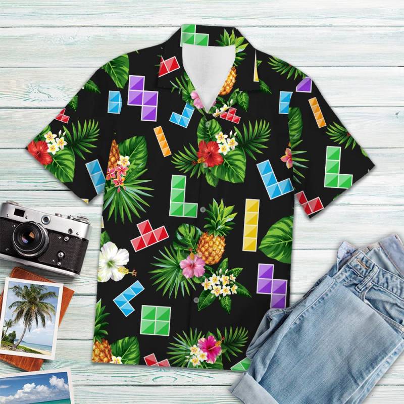 Tetris Game Tropical Hawaii Shirt Ha15701