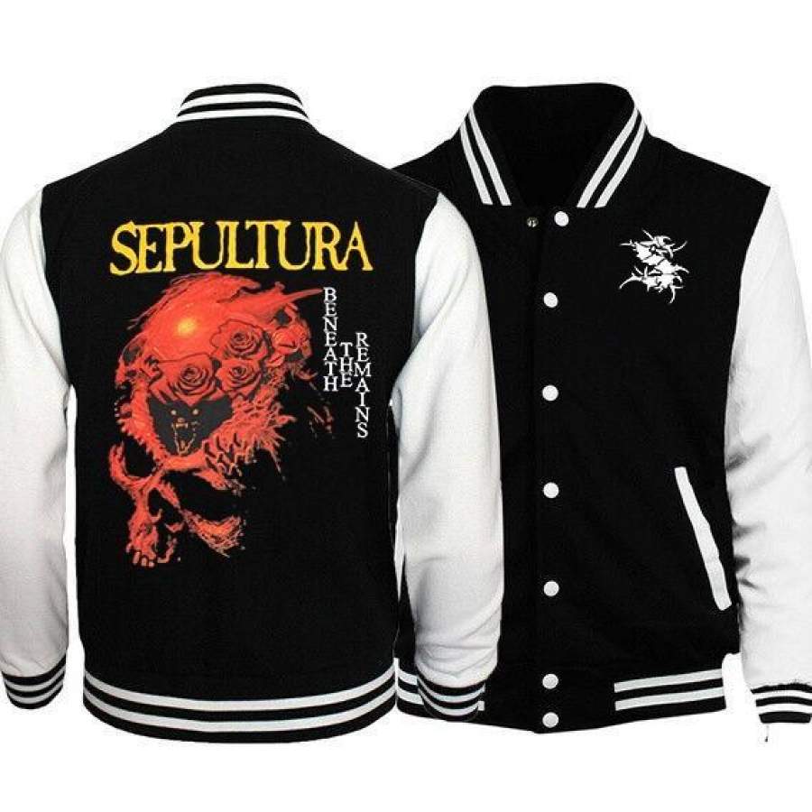 Sepultura Beneath The Remains Baseball Jacket Sweatshirt T-Shirt