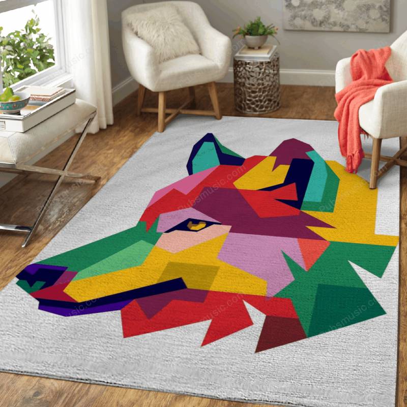 Wolf – Simple Animal Pop Art Rug Mats – Carpet