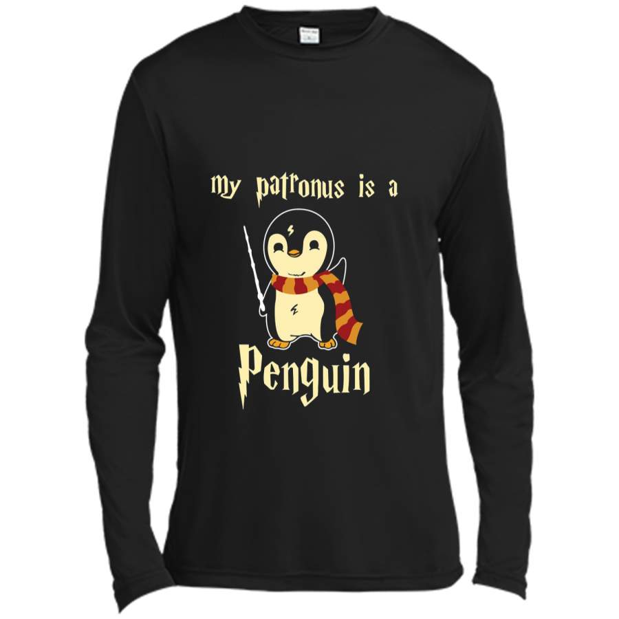 My Patronus is a Penguin Hot  Long Sleeve Moisture Absorbing Shirt