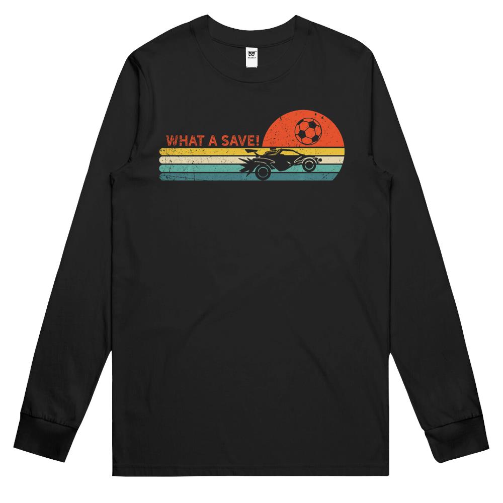 Rocket Rc Soccer Car Retro Style Gamer Long Sleeve T Shirts