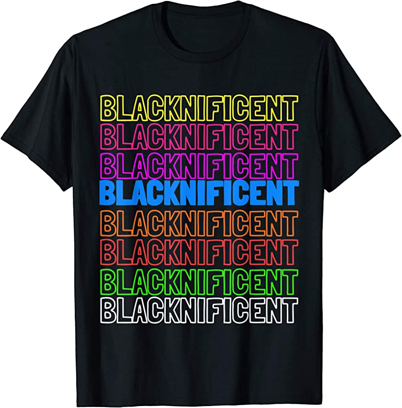 Blacknificent African-American Vintage 80’s Look Cultural T-Shirt