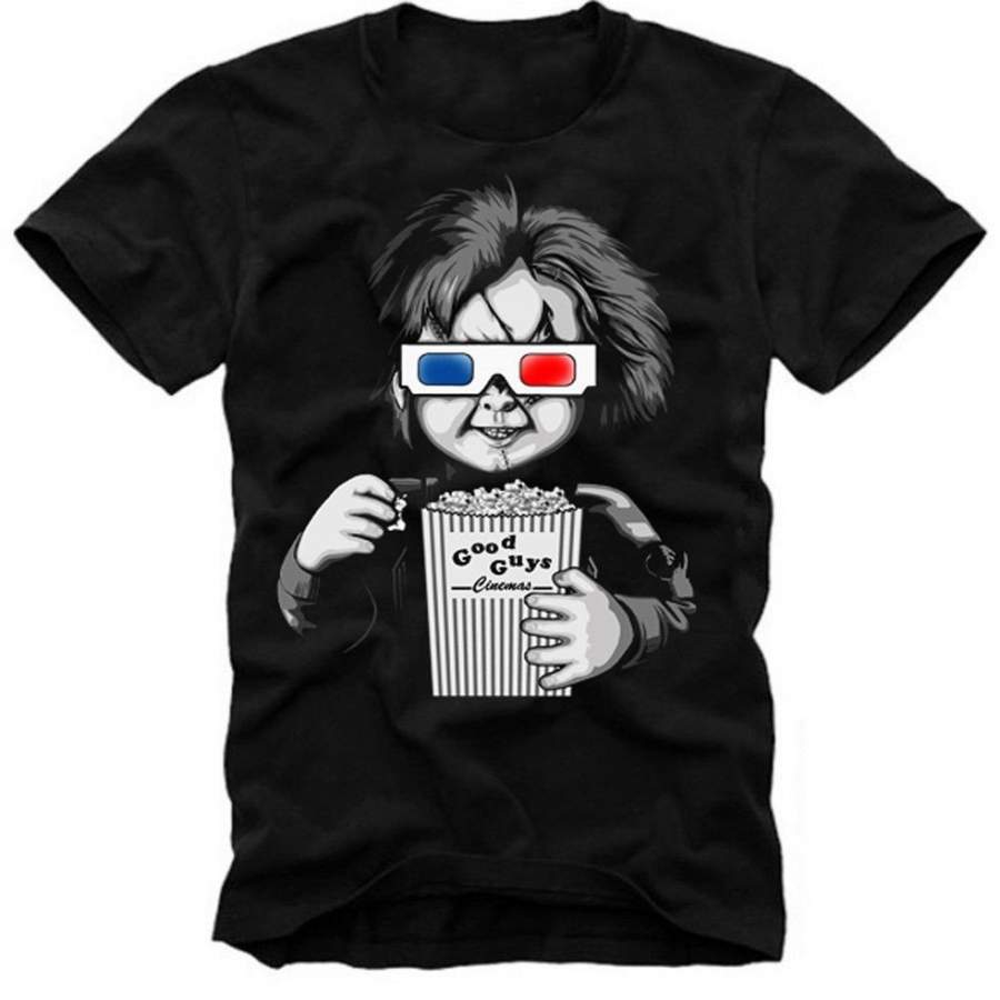 Chucky Horror Critters Nightmare Gremlins Mens Casual Tops Cotton T Shirt