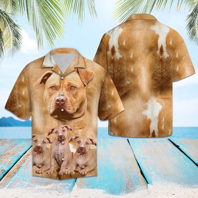 Awesome American Pit Bull Terrier Hawaii Shirt Unisex Adult Ha49191