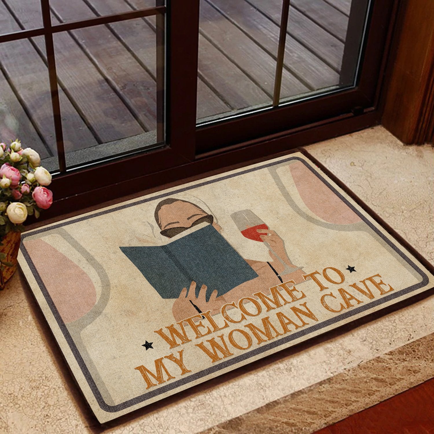 Welcome To My Woman Cave All Over Printing Doormat Pre2185