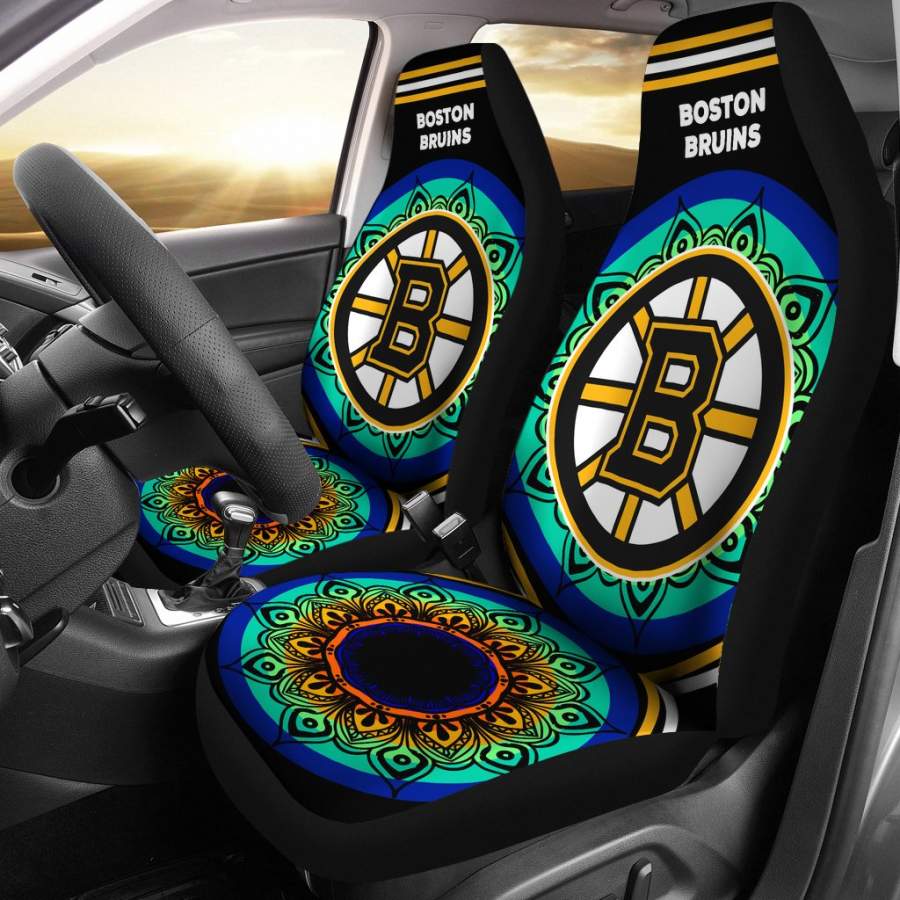 Unique Magical And Vibrant Boston Bruins Car Seat Covers