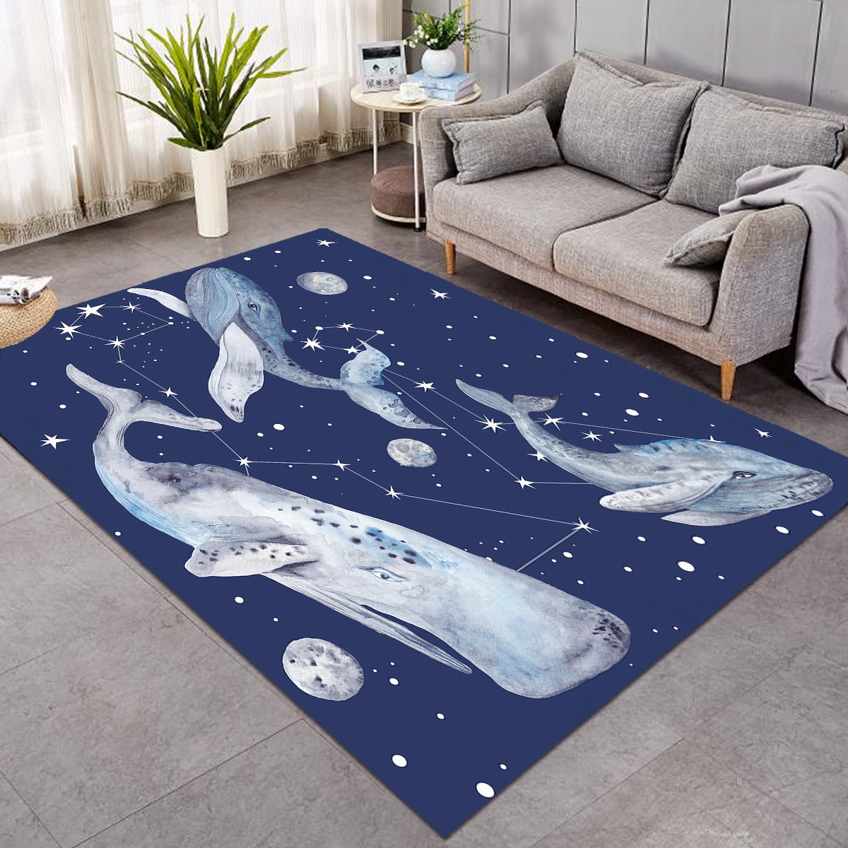 Space Whales Constellation SW0082 Rug