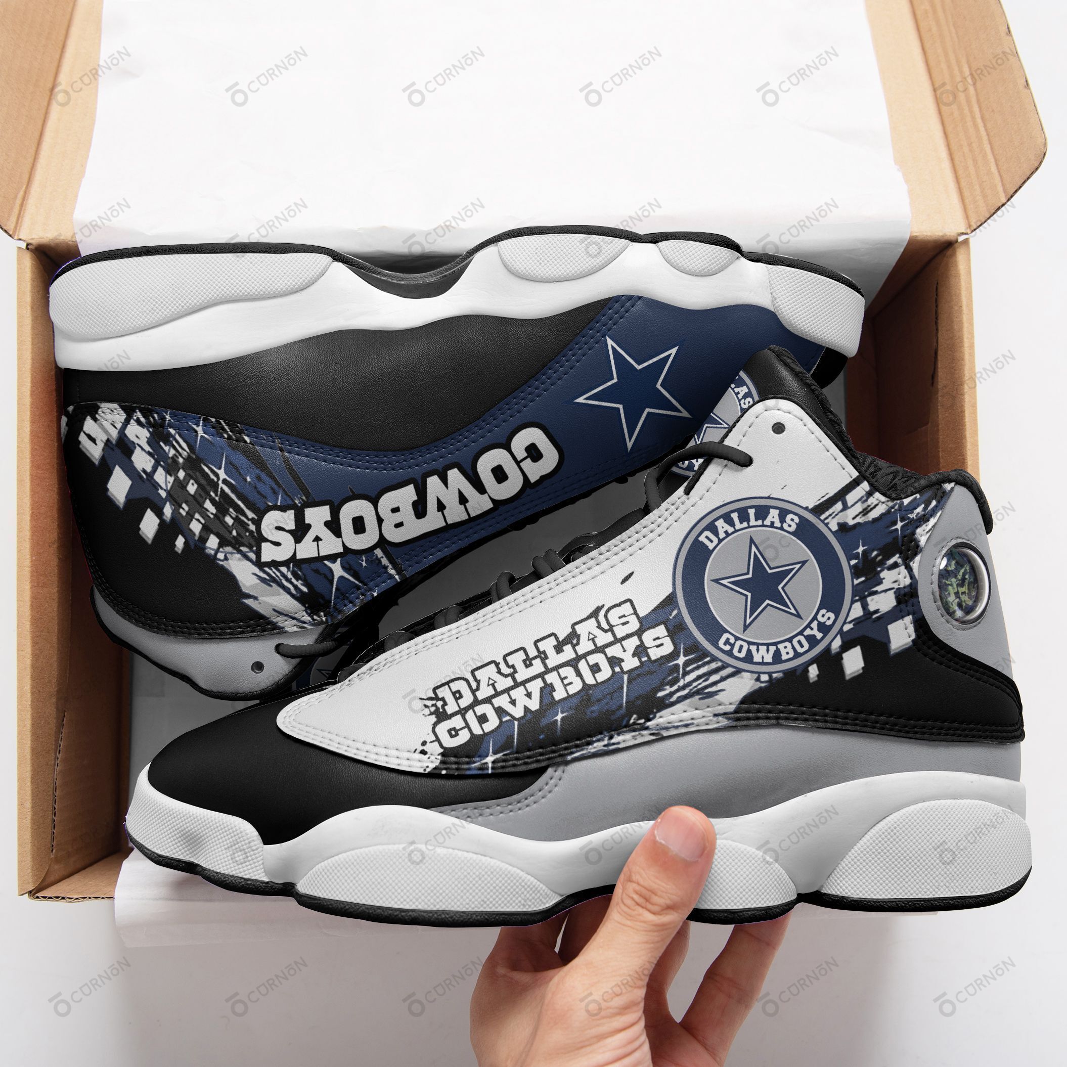 Dallas Cowboys Air JD13 Sneakers 620