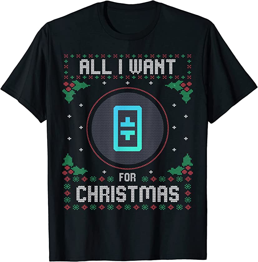 Theta Ugly Christmas Sweater, All I Want For Xmas T-Shirt