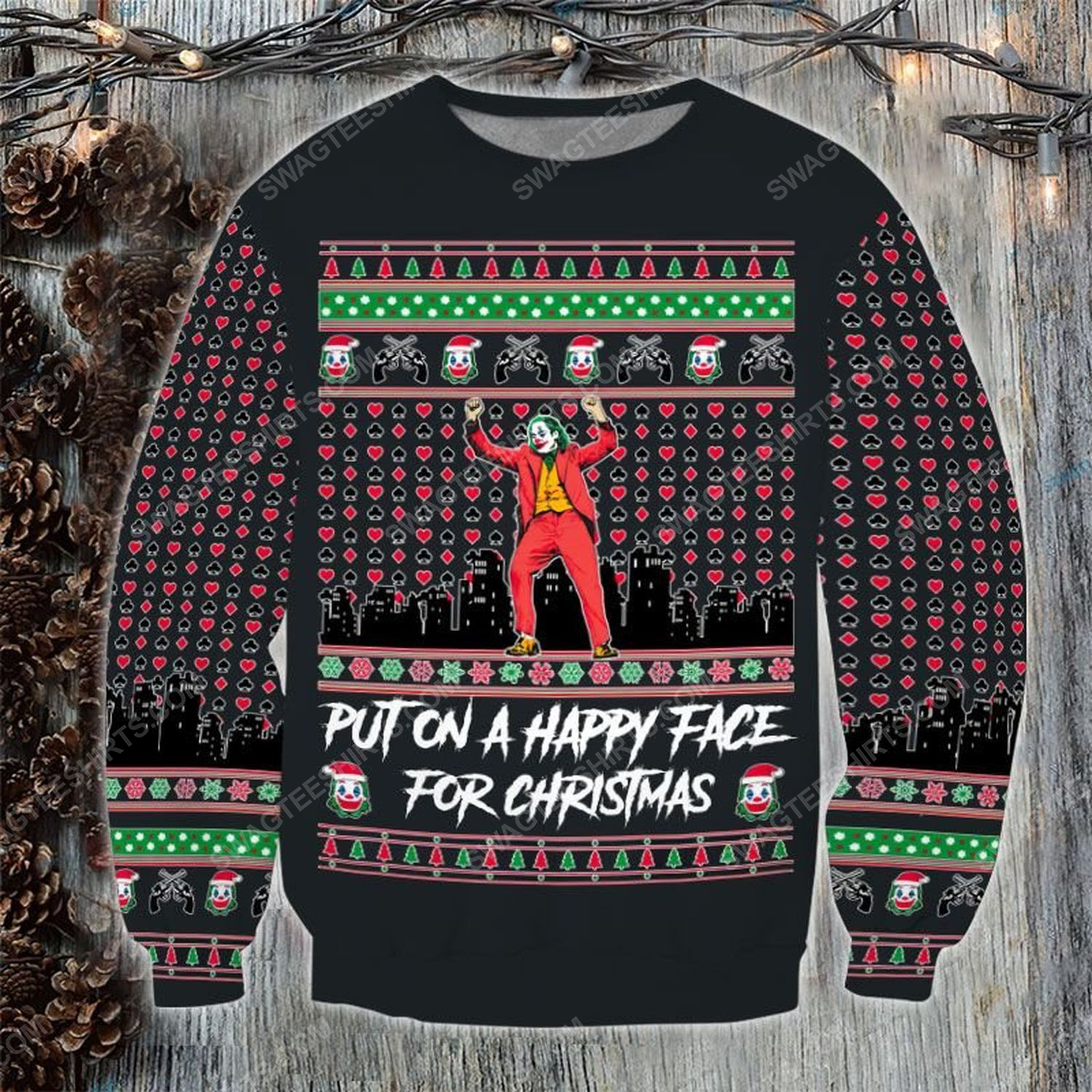 [Special Edition] Joker Put A Happy Face For Christmas ​Ugly Christmas Sweater – Maria