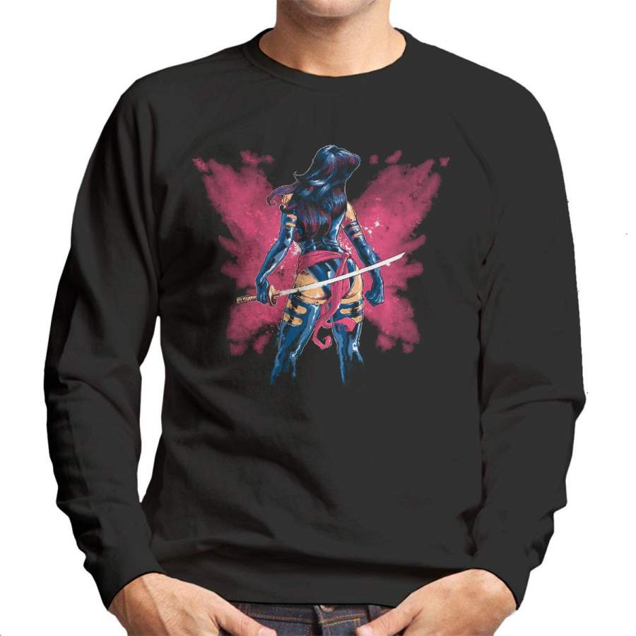 X Men Psylocke Butterfly Aura Men’s Sweatshirt