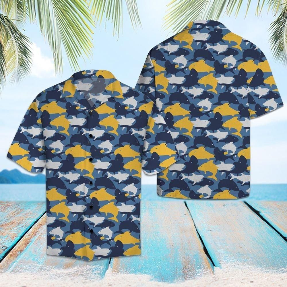 Shark Aloha Hawaii Shirt Colorful Short Sleeve Summer Beach Casual For Men And Women Ha106241