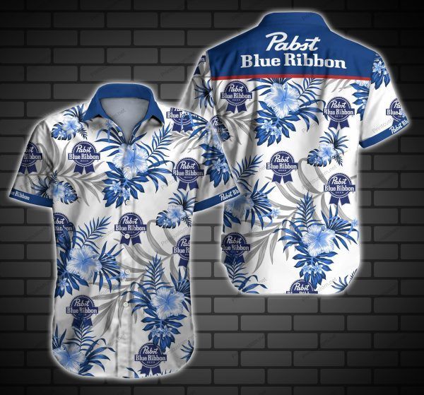 Pabst Blue Ribbon Hawaii Shirt Ver 2