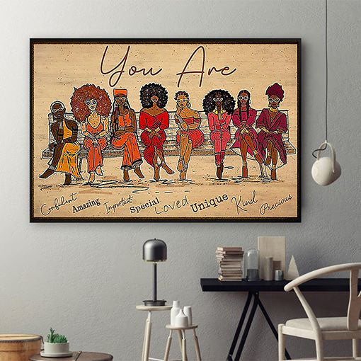 Black African American Poster Holiday Black Power Poster Print Afro Women Afro Man Home Glamorous Bedroom Wall Art