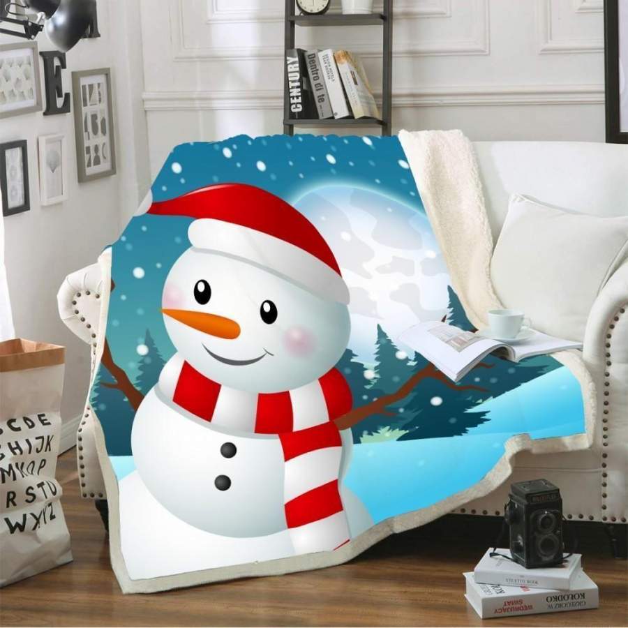 X-Mas Cute Snowman Blanket Christmas Decoration Ideas Christmas Gift Ideas