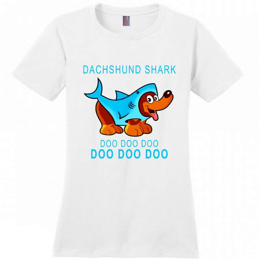 Dachshund Shark Doo Doo Doo – District Made Women Shirt