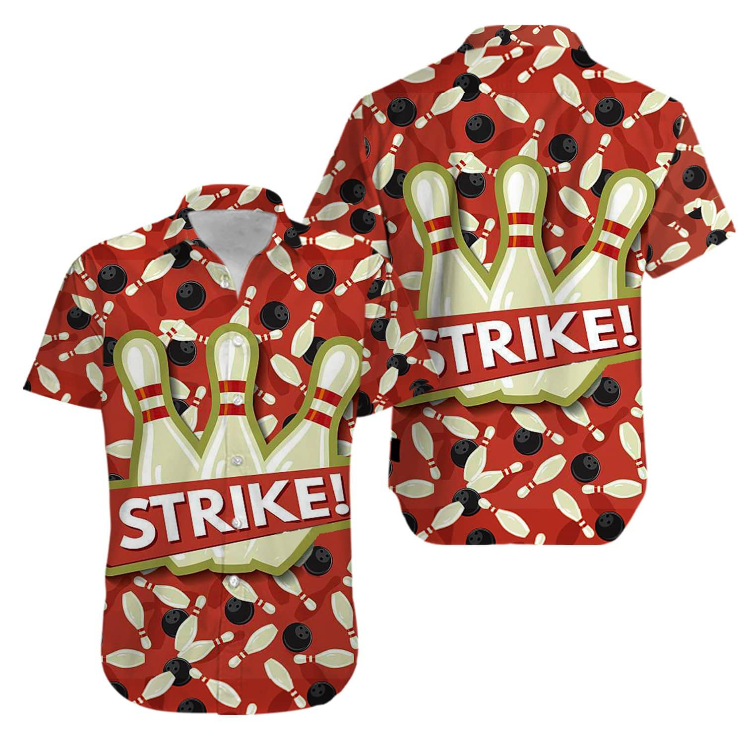 Bowling Strike Hawaii Shirts Kv Ha12550