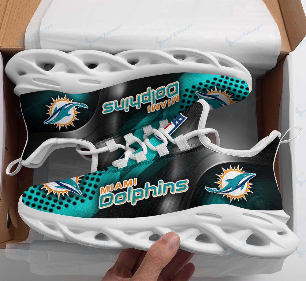 Miami Dolphins Yezy Running Sneakers Bg589