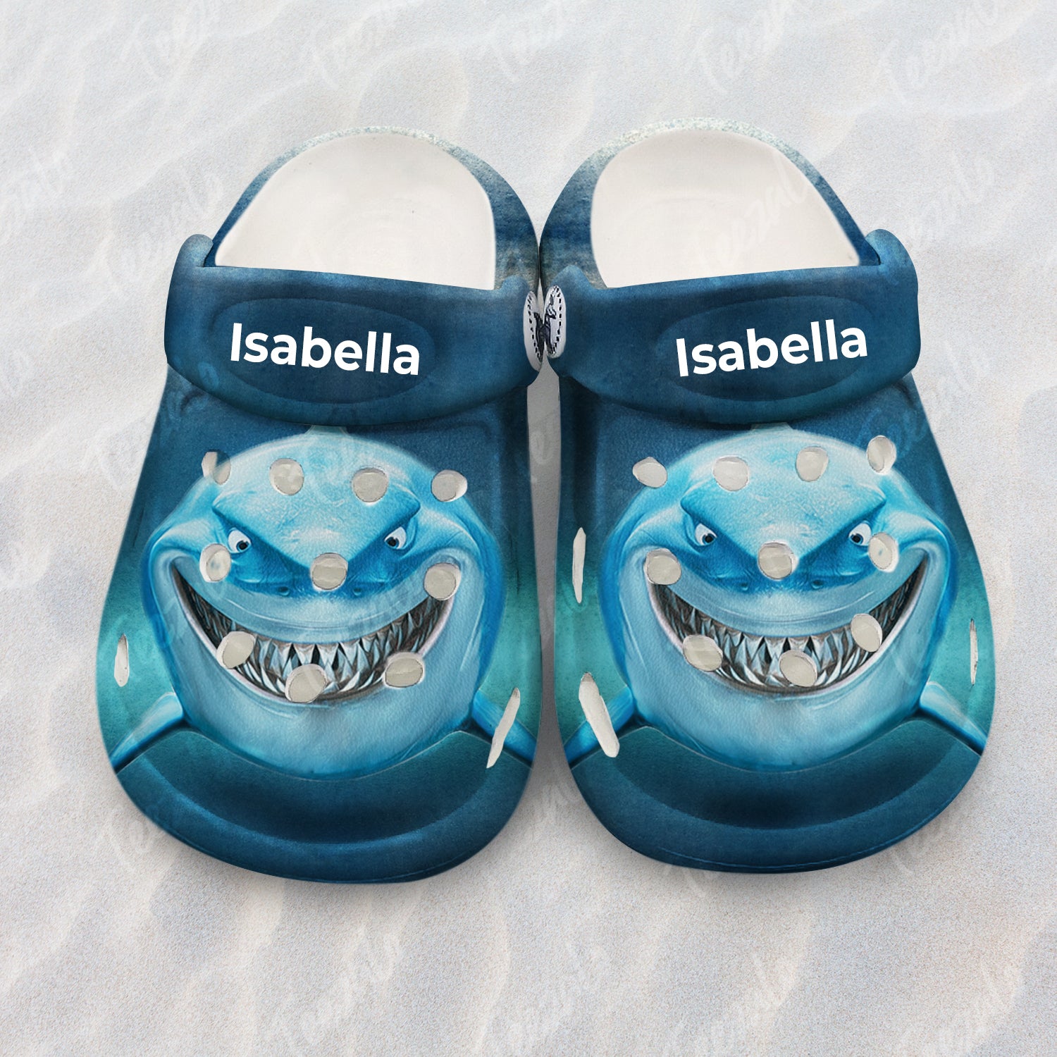 Shark Head Personalized Kids Clogs Shoes