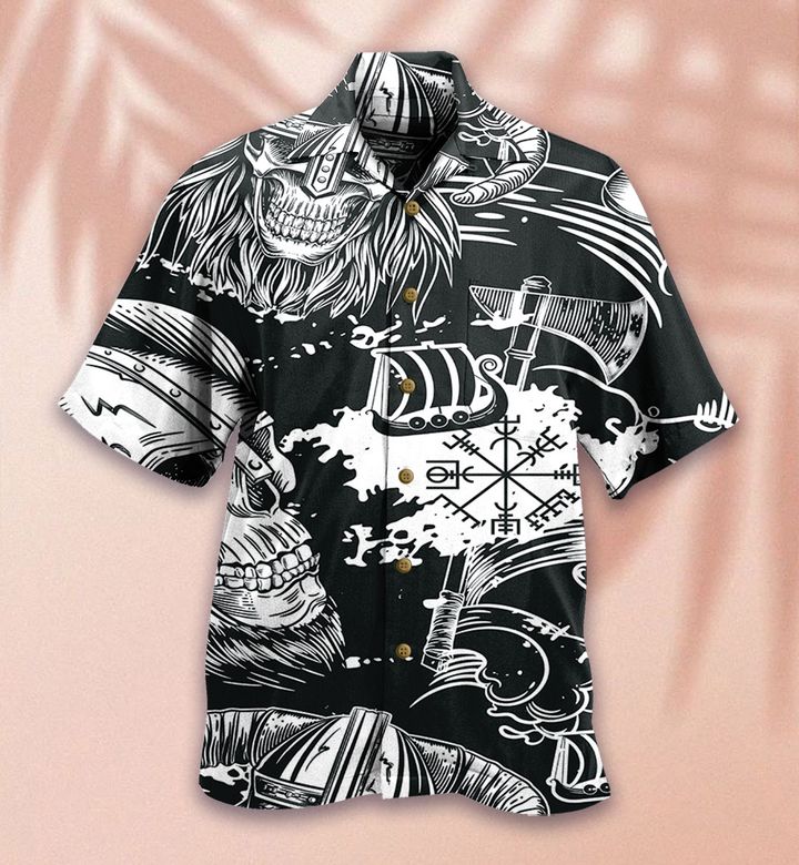 Cartoon Viking Painting Hawaii Shirt Ha101696