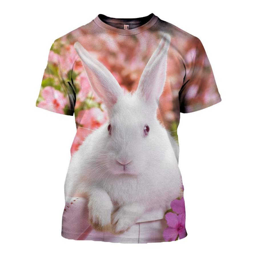 3D All Over Printed Rabbit T Shirt Hoodie 131205