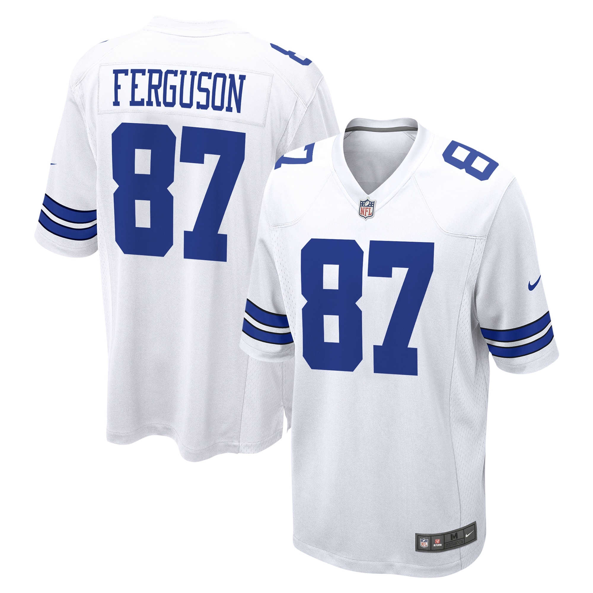 Jake Ferguson Dallas Cowboys Game Jersey – White