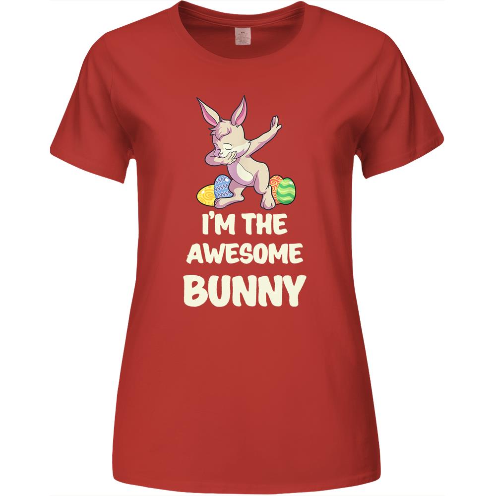 Awesome Bunny Matching Family Group Easter Party Premium Womens Tshirts