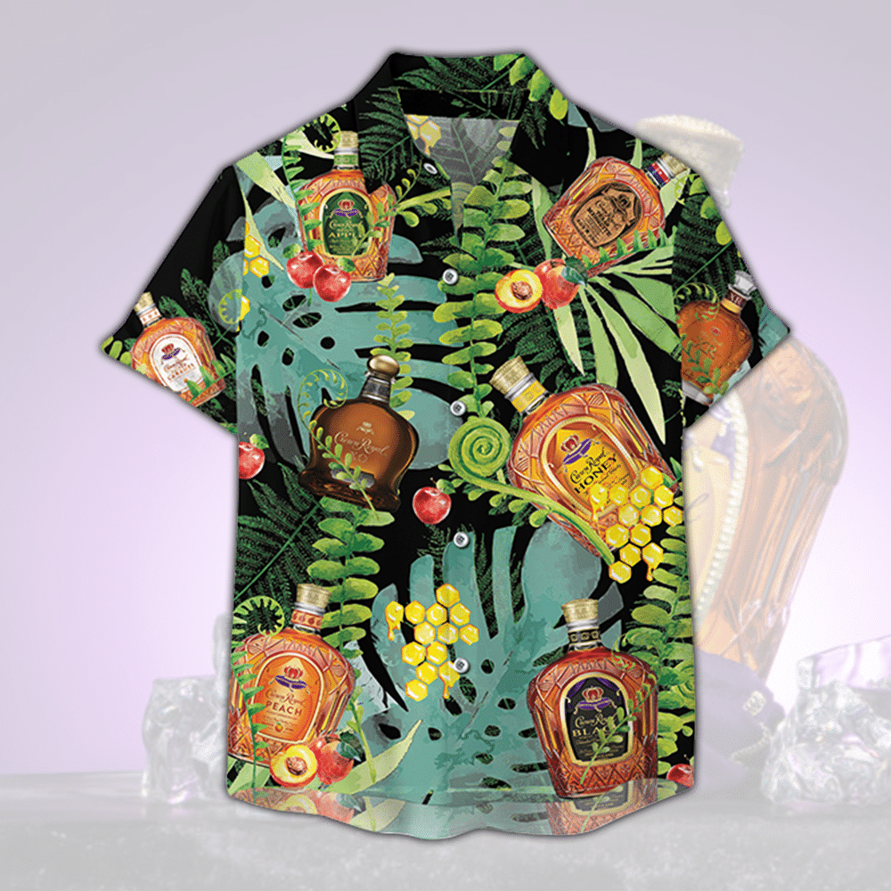 Crown Royal Collection Tropical Forest Hawaii Shirt Ha39457