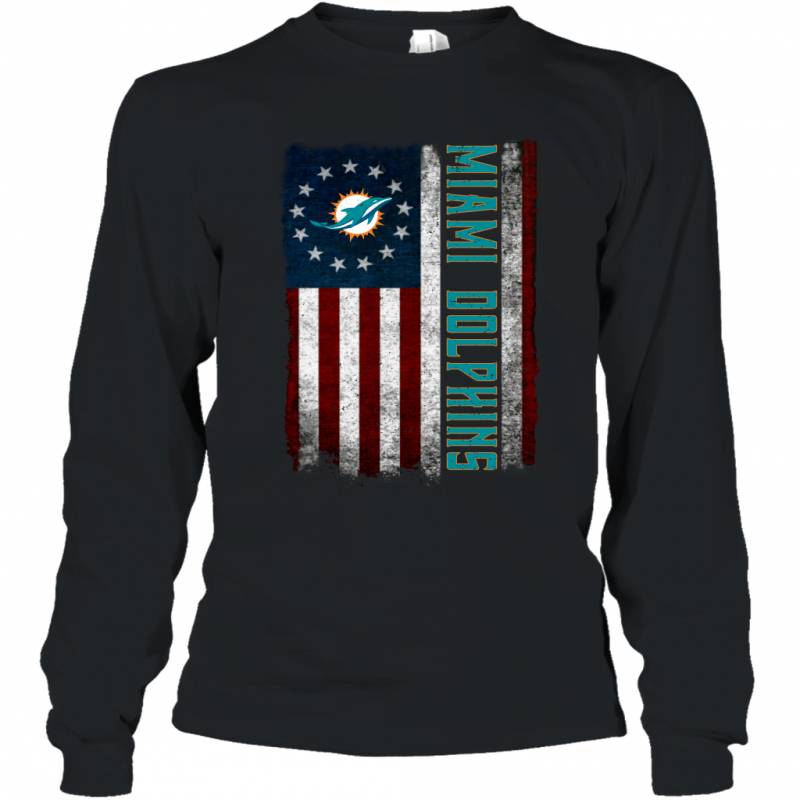 Miami Dolphins Betsy Ross Flag Long Sleeve