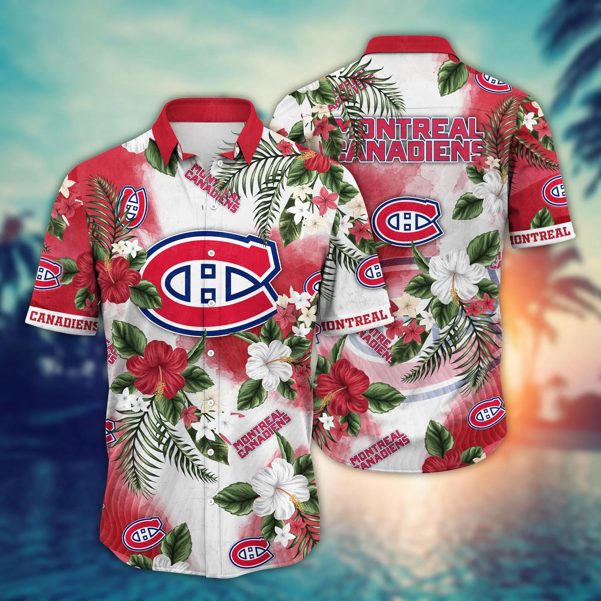 Montreal Canadiens Nhl Hawaiian Shirt Fresh Mowed Lawnstime Aloha Shirt