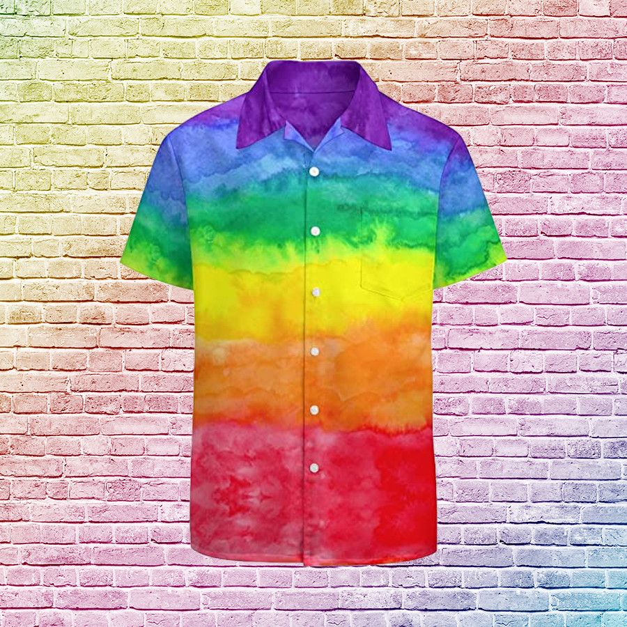 Rainbow Color Hawaii Shirt For Lesbian Hawaii T Ha13856