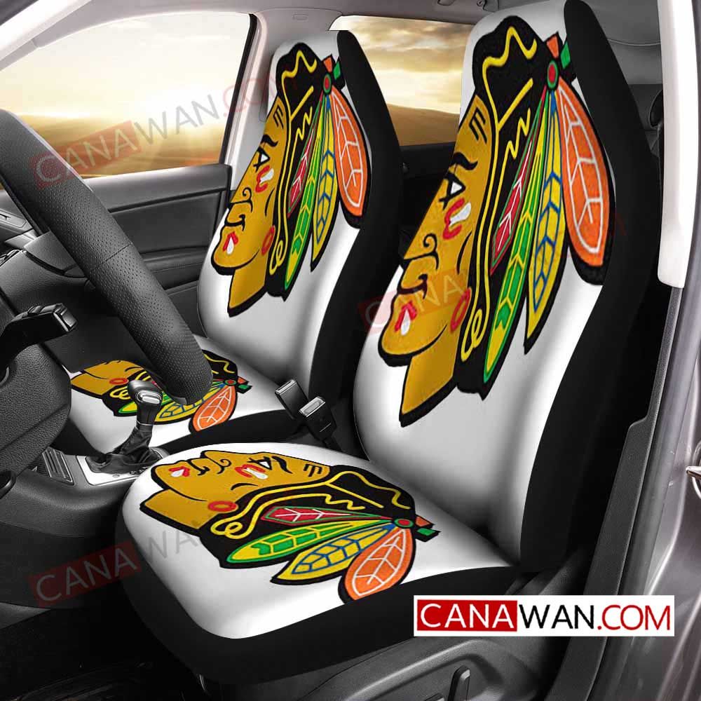 Chicago Blackhawks Style395 3D Customized Personalized Car Seat Cover