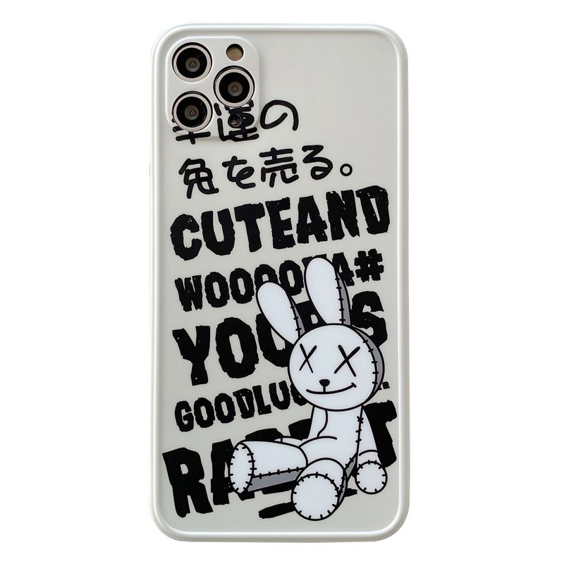 Cute Rabbit and Bear Creative Trend iPhone Case