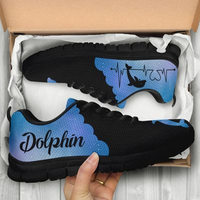 Dolphin Heart Beat Sneakers Shoes