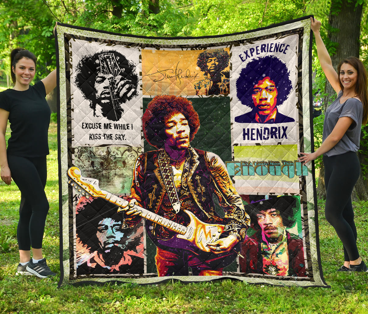 Jimi Hendrix Premium Quilt Blanket Singer Home Decor Custom For Fans Nt050602