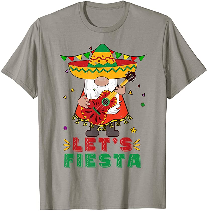 Tu Let’s Fiesta Gnome Sombrero Cinco De Mayo Mexican Party T-Shirt