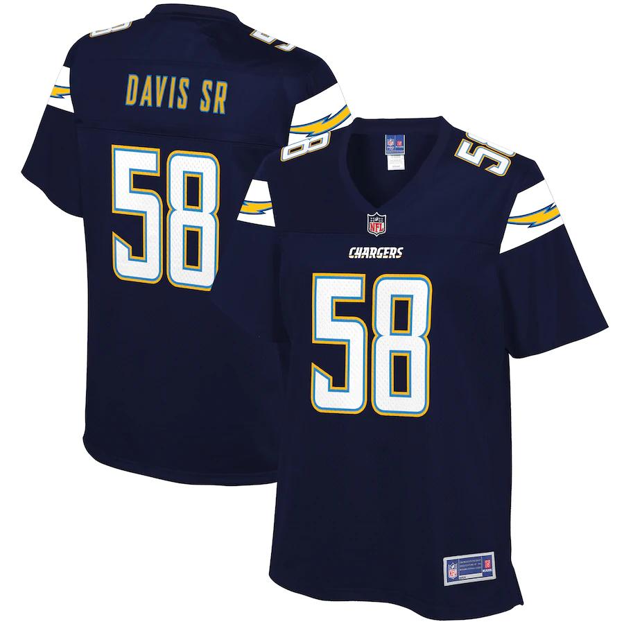 Thomas Davis Sr Los Angeles Chargers NFL Pro Line Womens Primary Player Jersey – Navy