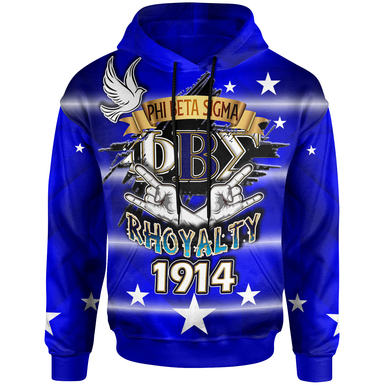 Phi Beta Sigma Hoodie – Custom Rhoyalty Dove Bird And Hand 1914 Hoodie