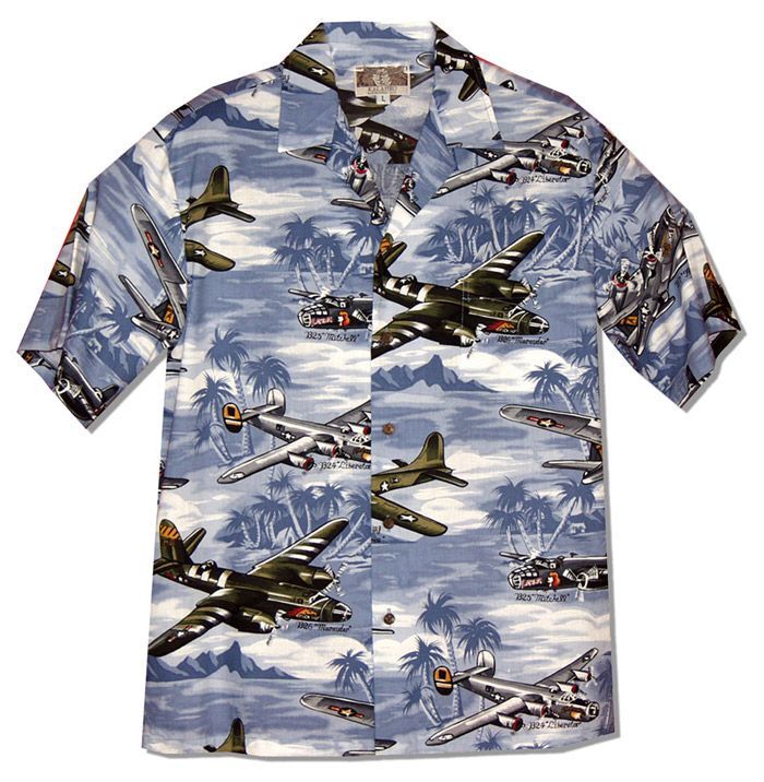 Fighter Bomber Ii Men’S Kalaheo Rjc Airplane Aloha Hawaiian Shirt