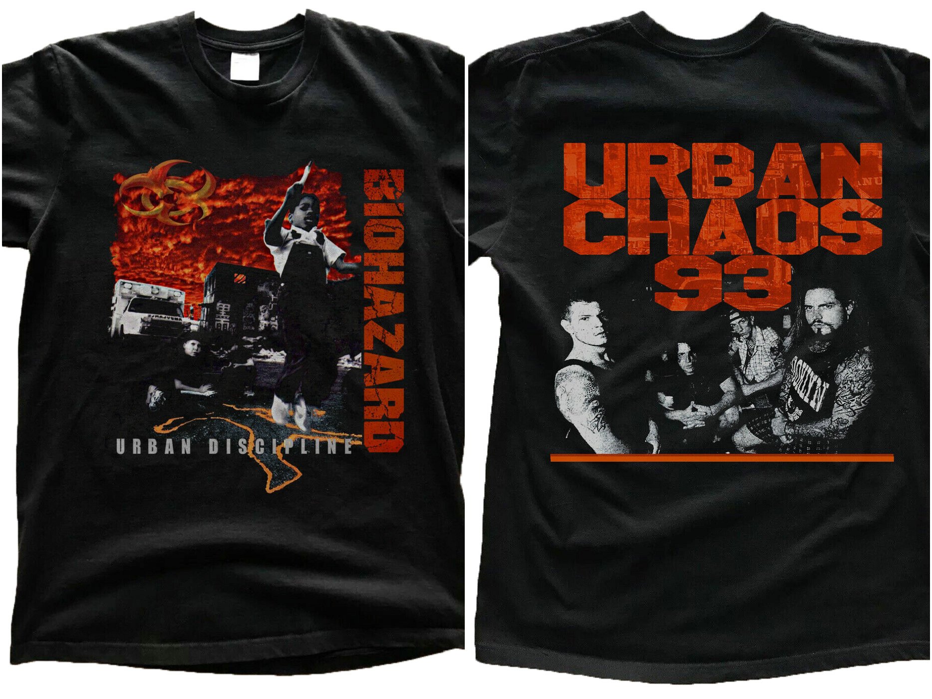 Vtg Rare Biohazard Og 1993 Urban Discipline Tour Shirt Vtg Madball Limited T-Shirt