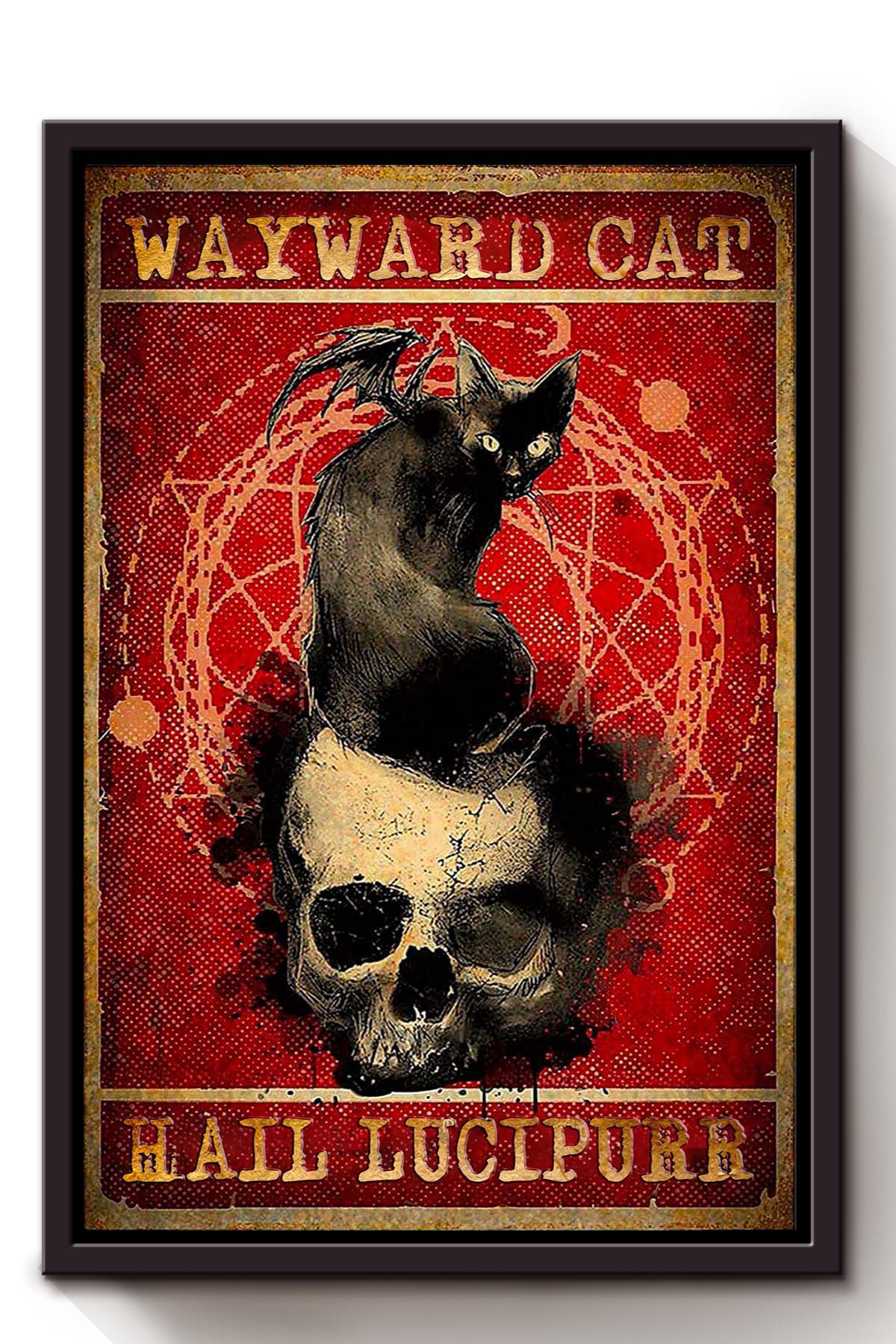 Halloween Wayward Cat Hail Animal Canvas And Poster, Canvas Prints, My Poster Wall, Canvas Wall Art, Wall Decor Visual Art