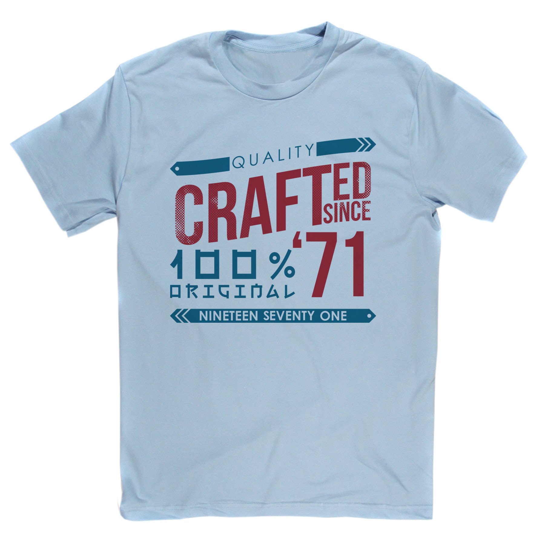 Crafted in 1971 Year T Shirt