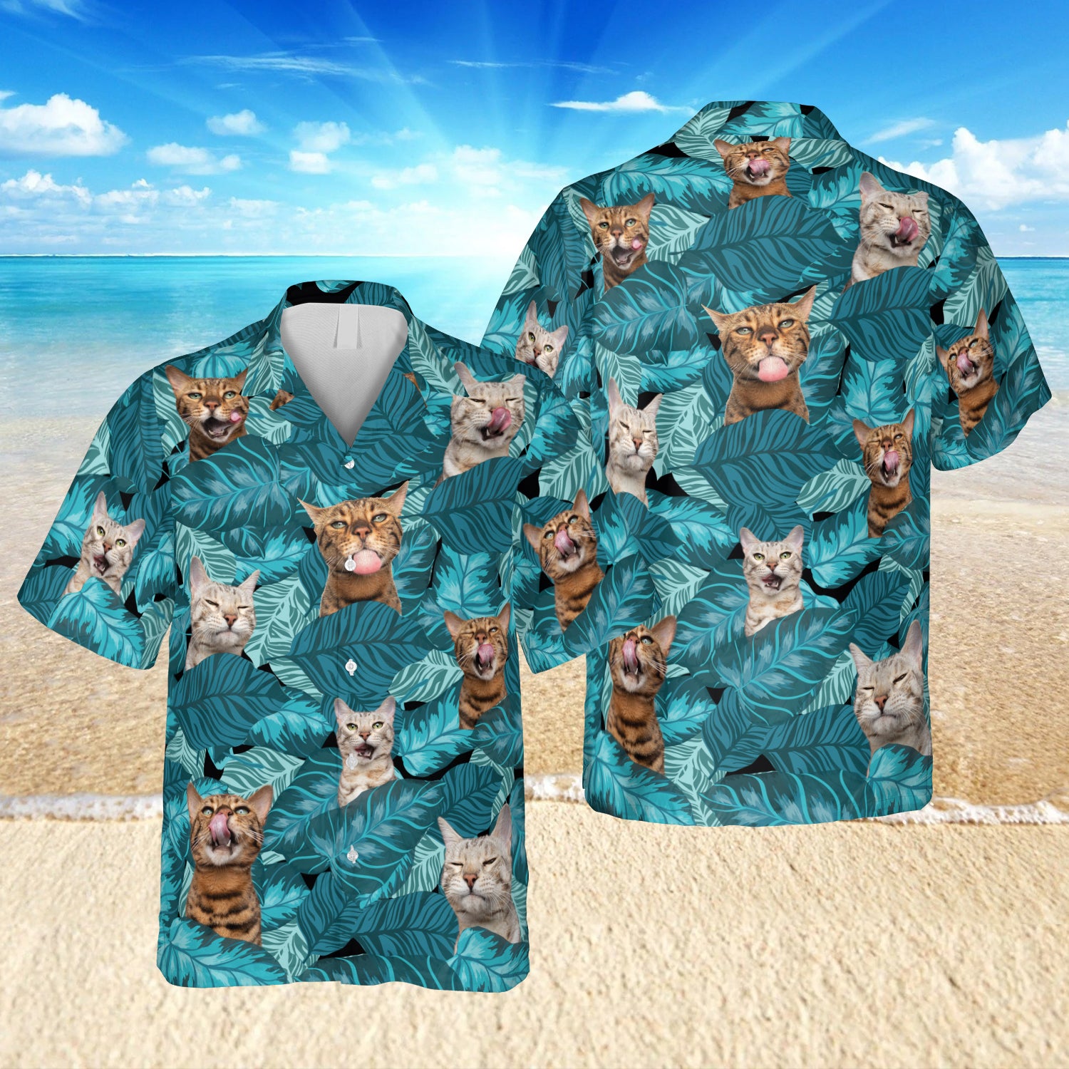 Bengal Cat Tropical Hawaiian Gift For Mom Ha26599