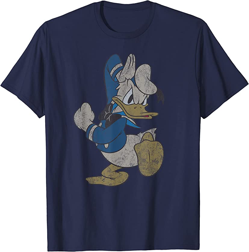 Vintage Angry Donald Duck Hat T-Shirt