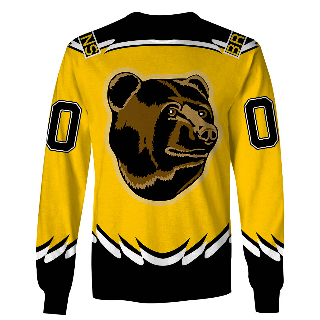 Boston Bruins Custom Name Number 1995 1996 2005 2006 Vintage Alt Jersey Gift For Fan 3D Full Printing Sweatshirt