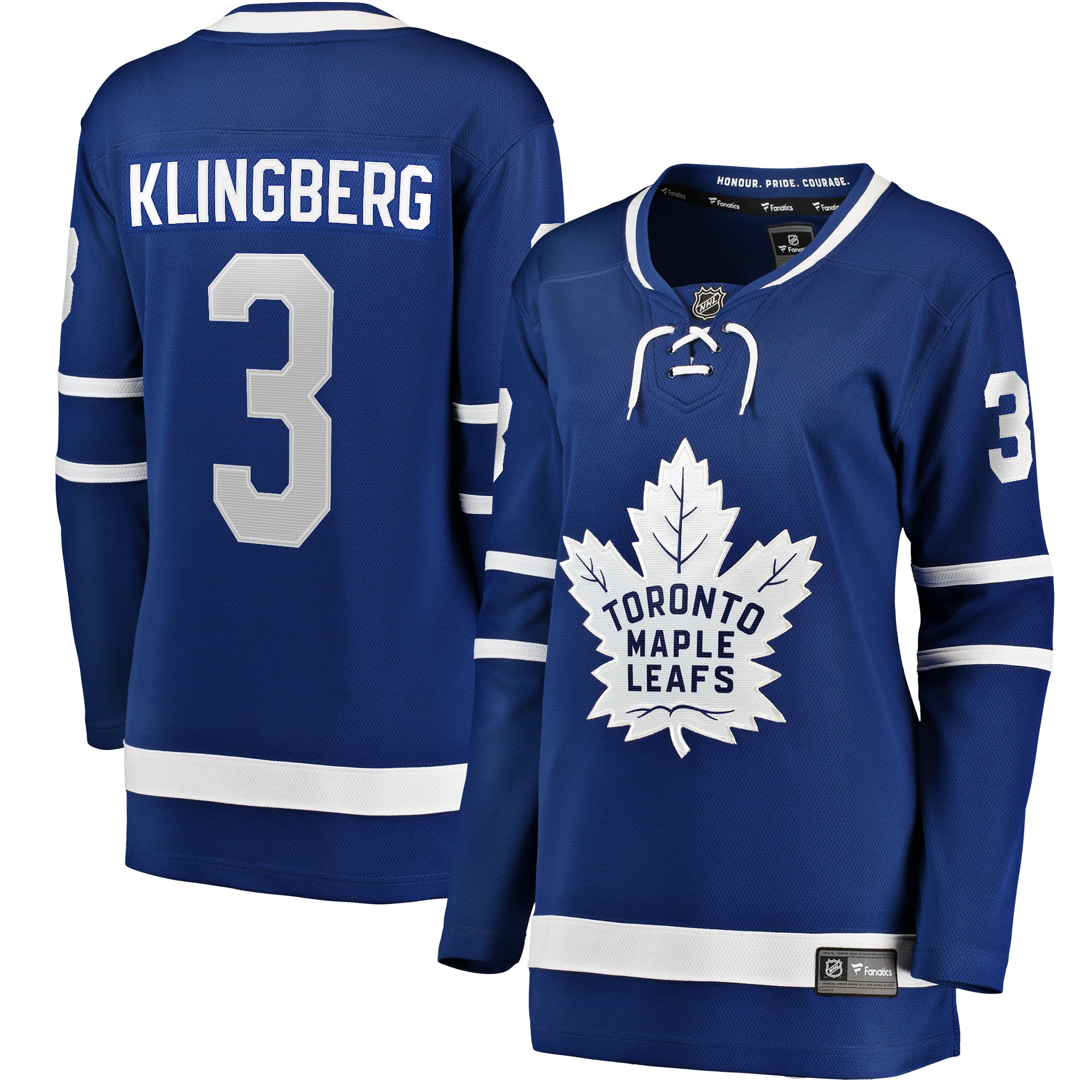 Women's Toronto Maple Leafs John Klingberg Blue Home Breakaway Player Jersey