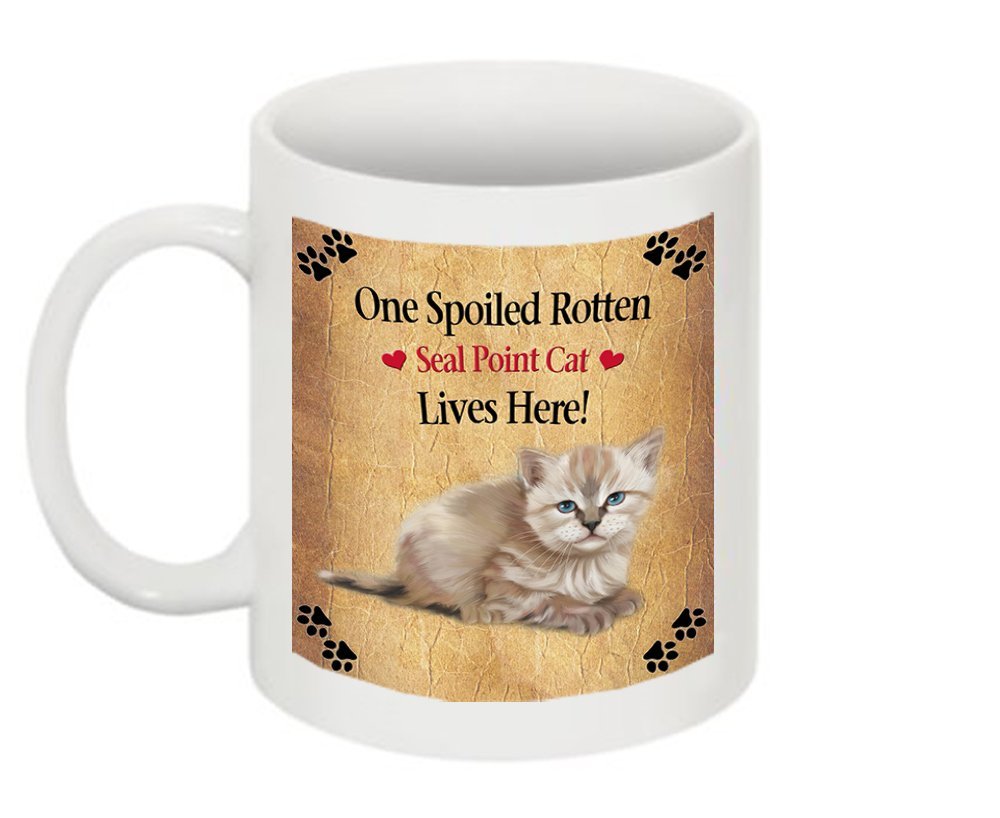 Seal Point Kitten Spoiled Rotten Cat Mug