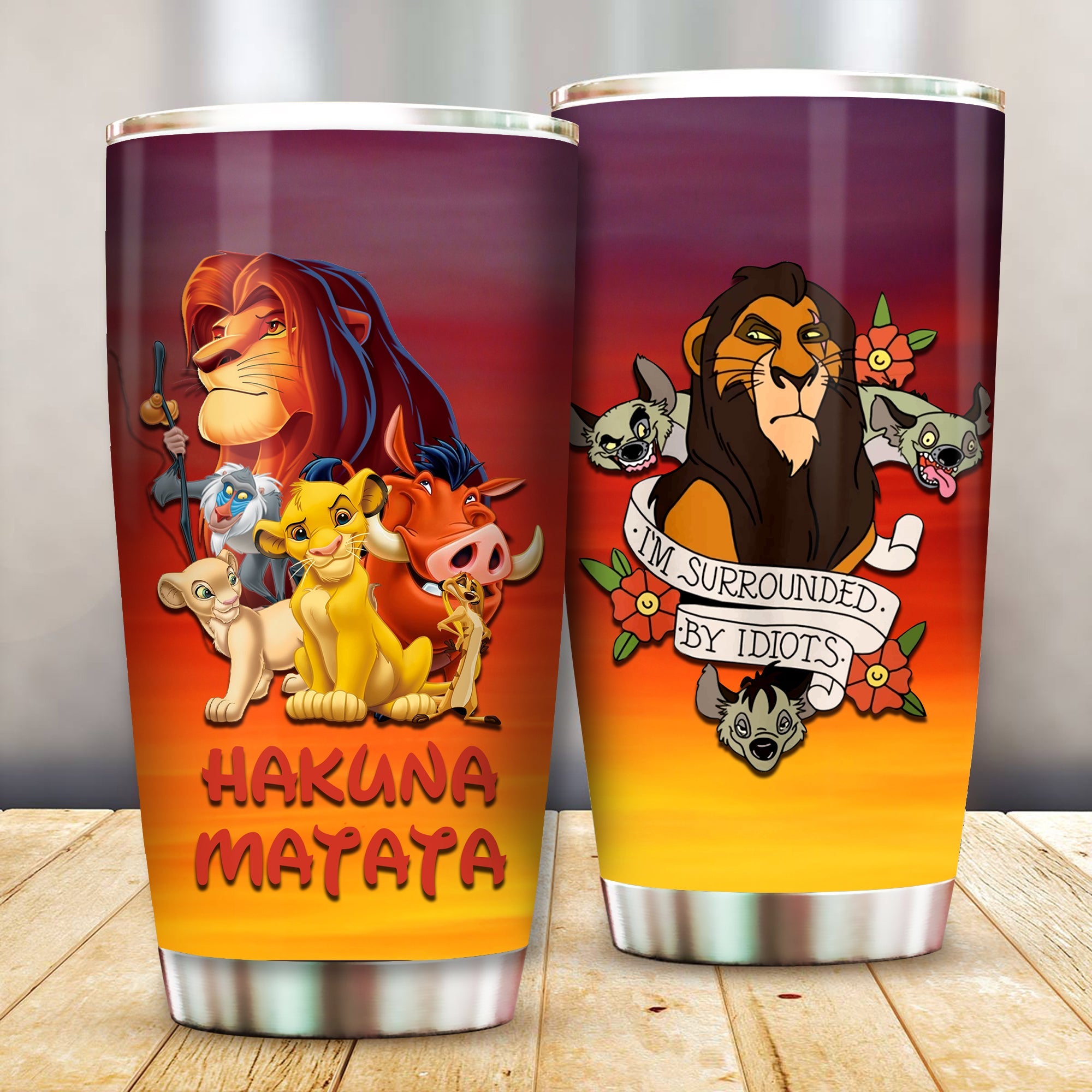 Unifinz Lk Tumbler New Lion Hakuna Matata Tumbler Cup Dn Lk Travel Mug 2022